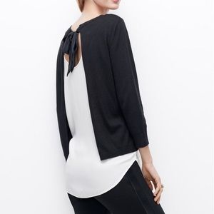 Ann Taylor Bow “Backless” Sweater